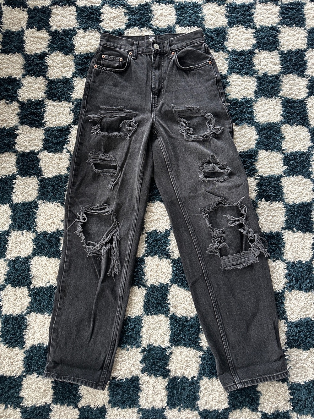 BDG High-rise Baggy Black Denim Jeans